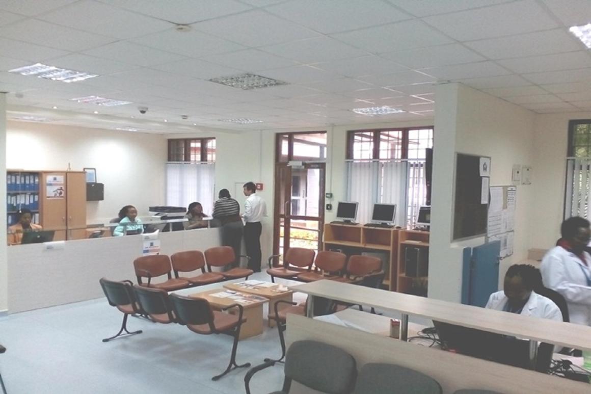 Reception of UNON clinic