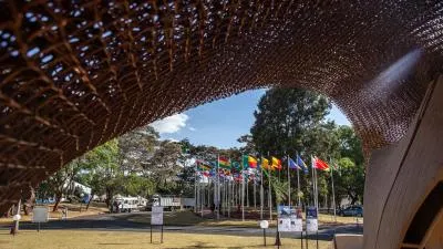 Outdoor 3D Exhibition at the United Nations Office in Nairobi complex for the UNEA meeting 